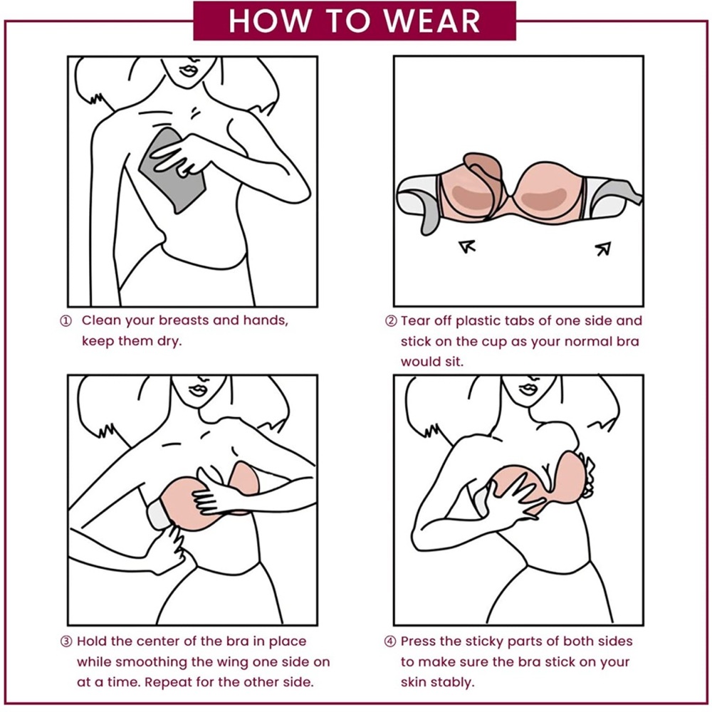 Adhesive bra - Picture 4 of 6